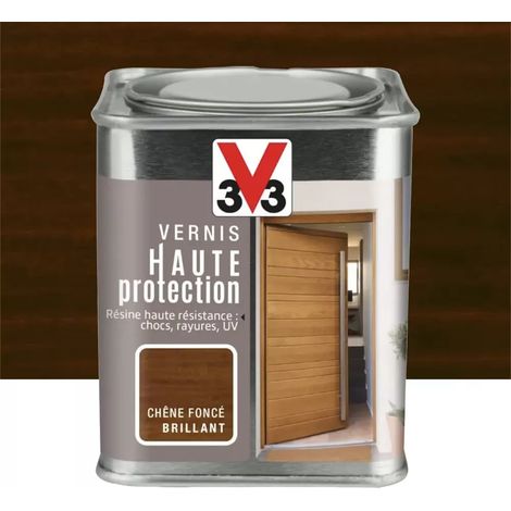 Vernis bois V33 Haute Protection Chêne foncé brillant 0,25 L (1/2)