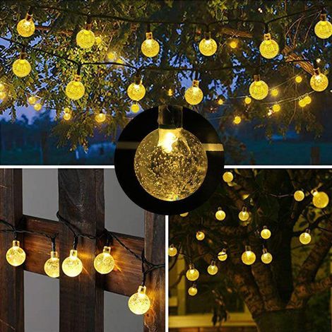 Goodzaz 5M Guirlande Lumineuse Énergie solaire, 20 LED Guirlande Rideau Lumineuse Extérieur & Intérieur Décoration, Guirlande Lumineuse Guinguette Télécommande pour Noël Mariage Fenetre Balcon Jardin (1/2)