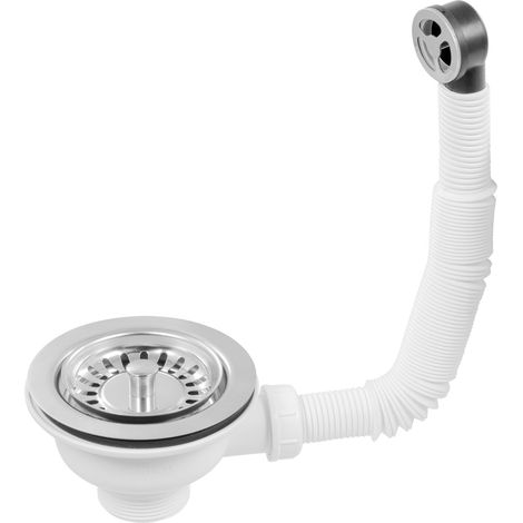 Stainless Steel 1.5" Universal Basket Strainer Waste & Overflow