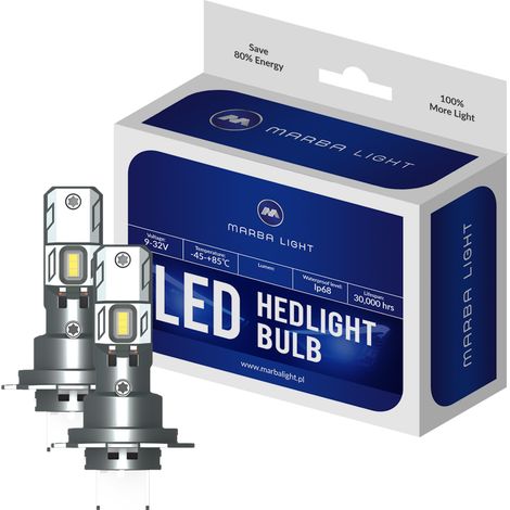 Lampadine LED H7 30W ultra bianche MLWINH7 2 pezzi (1/5)