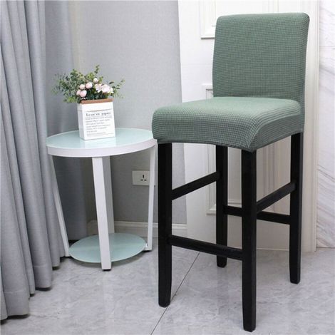 Housse De Chaise De Bar - Extensible - Lavable En Machine - Vert Matcha - Lot De 4 (1/4)
