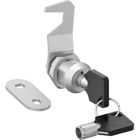 Serrure à came tubulaire à clé, serrure de remplacement pour boîte à outils, serrure de sécurité pour camping-car (1 paquet, clé de 5/8") (1/5)