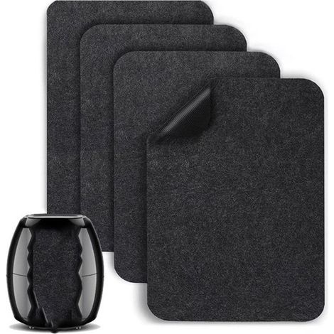 Set di 4 tappetini termoresistenti per friggitrici ad aria. Tappetini resistenti al calore per proteggere i piani di lavoro della cucina, la macchina del caffè e il forno. (1/5)