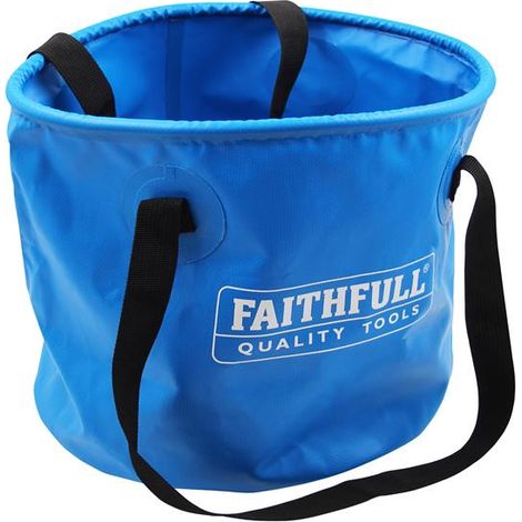 Faithfull Large Waterproof Collapsible Bucket 20L Plumbers Drain Down Bucket (1/5)