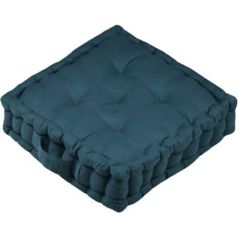 Floor Cushion - Size 42 x 42 x 10 cm - Emerald Color - Exceptional Quality Model - Comfortable Seat (1/5)