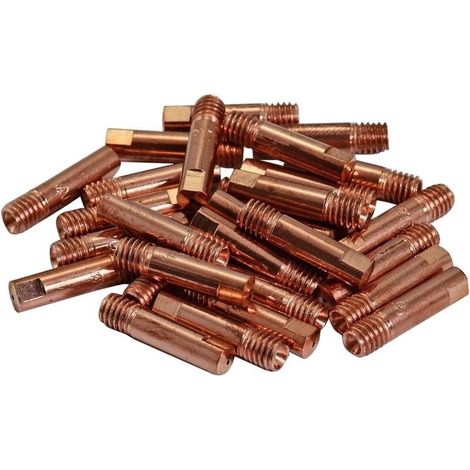MB15AK Pointe de contact de la torche de soudage MAG MIG 0,9 M6x25mm, 50pk (1/2)