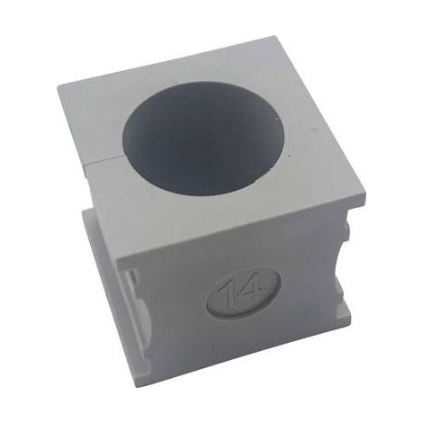TRU COMPONENTS KT 14 PASSE-FILS FENDU Ø MAX. DES BORNES 15 MM ELASTOMÈRE GRIS 1 PC(S) TC-10329256 (1/3)