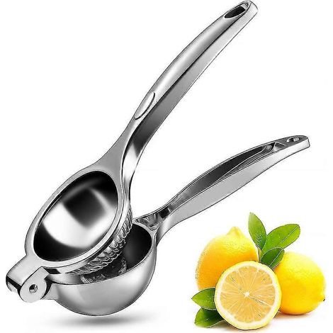 Presse-agrumes manuel en alliage de zinc, presse-oranges, presse-fruits couleur acier inoxydable, anti-corrosion, compatible lave-vaisselle (1/5)
