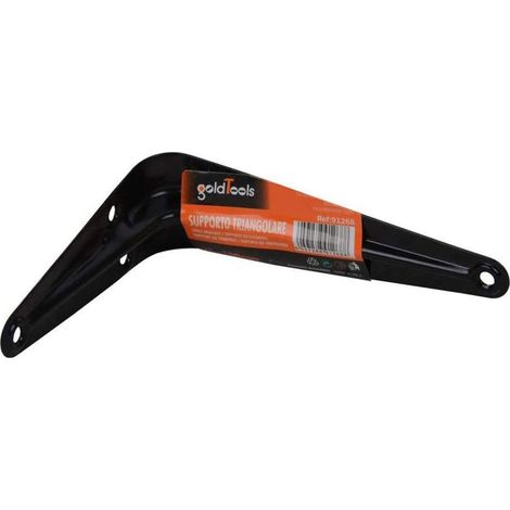 Staffe angolari 2 pezzi supporto reggimensole ad angolo retto 90 ° staffa di fissaggio 75x 100 mm a forma di L per mensola mobile scaffale in acciaio nero (1/2)