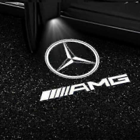 2 projecteurs de logo LED pour portières de voiture Mercedes-Benz GLS/GLC/GLB/GLA/A/B/C/E (1/5)
