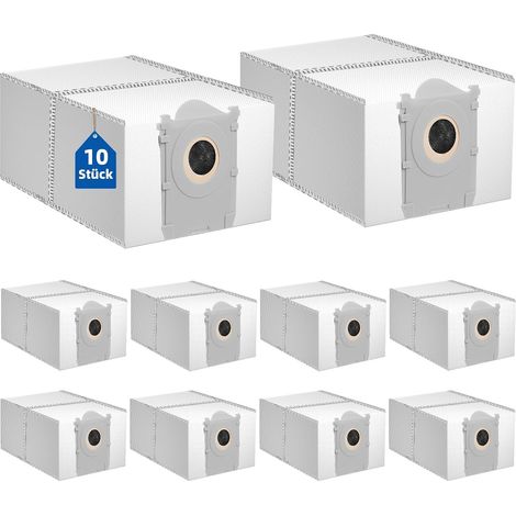 10 Stück Staubbeutel für ECOVACS DEEBOT Serie Staubsauger Roboter  Beutel für ECOVACS DEEBOT X8 PRO OMNI /X9 PRO OMNI /X11 PRO Omni /X12 Pro Omni /T30C /T50 OMNI /T80 OMNI/T90 Omni Saugroboter (1/5)
