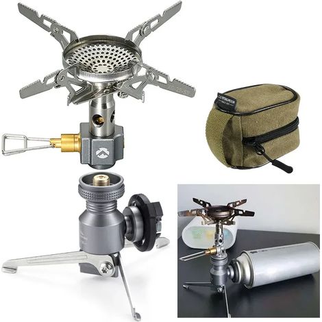 Réchaud de camping portable XD-2F à gaz séparés, type split, pour la randonnée et l'alpinisme. 3,3 kW. (1/5)