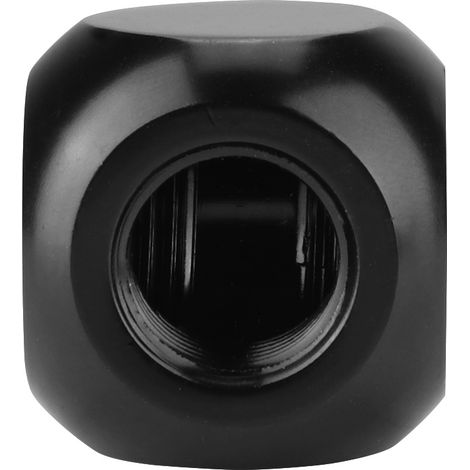 Raccord de refroidissement PC laiton 3 voies filetage intérieur G1/4 sphérique pour tube (1/5)