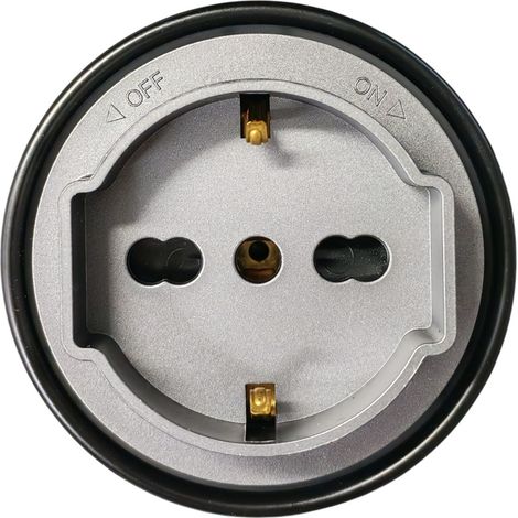 ETTROIT Schuko Plug&Play Steckdose für Schienensystem 16A 240V Grau ETG2102 (1/5)