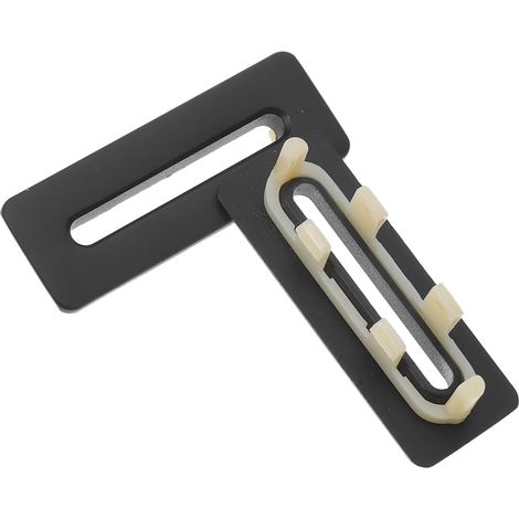 Lot de 2 Couvercles de Trop-plein en Laiton Noir Mat pour Lavabo Rectangulaire, Cache-bonde Décoratif Étanche 2,08 X 0,79 X 0,75 Pouces, Accessoire pour Salle de Bain et Évier (1/5)