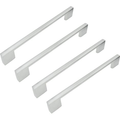 x Maniglia per mobili in argento 160 mm in metallo (1/5)
