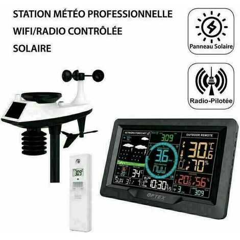 Station météo professionnelle WIFI – Capteur 7 en 1 – Sonde sans fil extérieure – Précision de mesure 0.1°C – Affichage numérique – M-E (1/5)