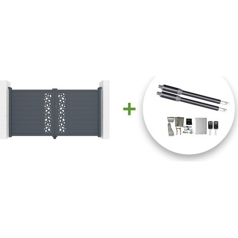 Pack puerta eléctrica batiente SUNNY 300 x 160 cm + motor RANGER B150 (1/5)