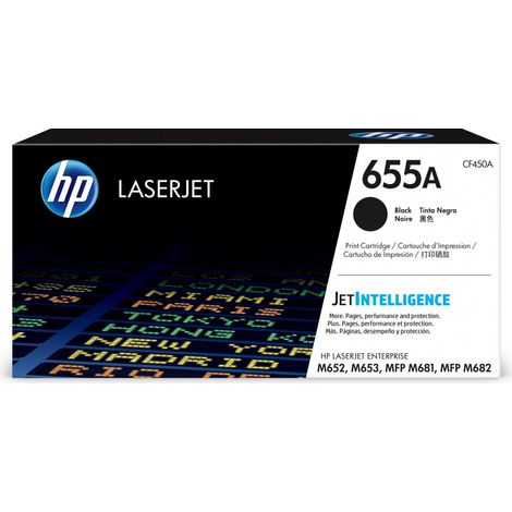 Cartuccia Toner Originale HP LaserJet 655A (CF450A) Nero per Stampa fino a 12.500 Pagine (1/4)