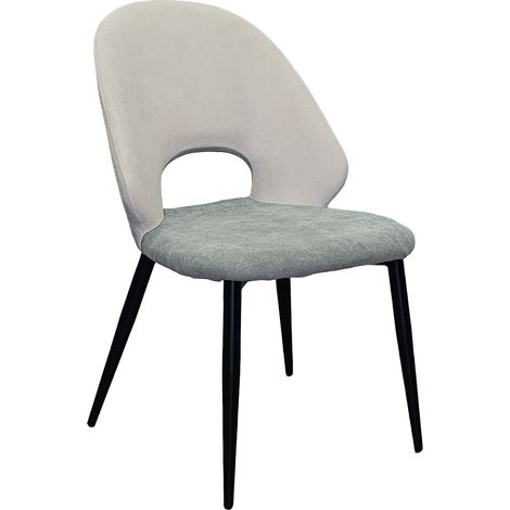 Marvin Sedia Fabia Struttura in Metallo e Seduta Imbottita in Cotone Vellutato, Design Moderno e Confortevole per Casa, Ufficio, Sala da Pranzo 1 Sedia (1/4)
