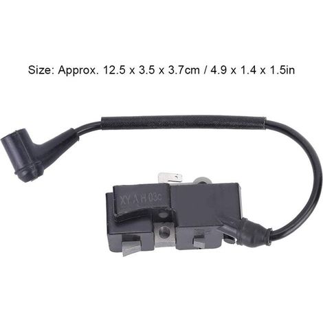 Accessoire de Bobine d'allumage de tronçonneuse adapté pour Husqvarna 345 350 357 359 362 365 371 372 372XP 385 390 Jonsered 2141, 2145, 2149, 2150, 2152, 2153, 2156, 2159-VSIAISV