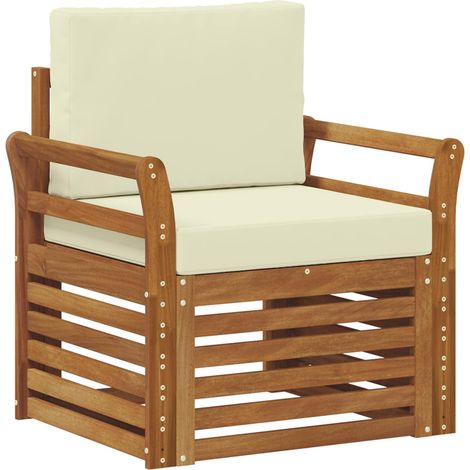 Maison Exclusive - Outdoor-Sofa Massives Akazienholz und Polyeste