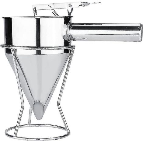 Entonnoir - Distributeur d'entonnoirs de cuisson en acier inoxydable pour la préparation de desserts-- (1/4)
