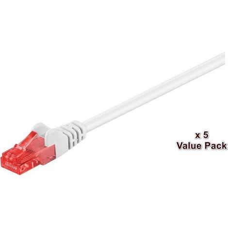 Goobay Cat6 U/UTP CCA 15m Gris, pour connexion Internet, réseau Ethernet LAN, connexion filaire