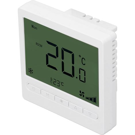 Thermostat intelligent à ventilateur avec écran LCD, boîtier ABS anti-interférences, 220 V (1/5)