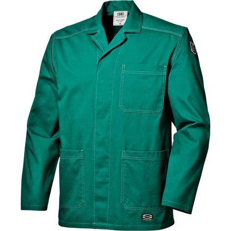 SIR SAFETY SYSTEM SYMBOL Veste de travail longue en coton vert Taille 62
