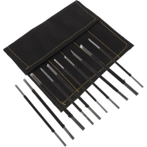 10 Pièces Set de Outils de Gravure Acier Au pour Sculpture sur Pierre Kit de Tailleur de Pierre et pour Artisans et Débutants (1/5)