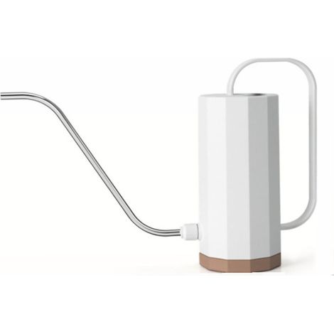 Watering Can Stainless Steel Long Spout Plant Watering Pot with Large Humanized Handle for Garden Ivory White (1/5)