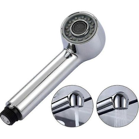 Robinet télescopique de douchette pour évier de cuisine, douchette à deux jets, remplacement de robinet de lavabo par électroplacage (1/5)