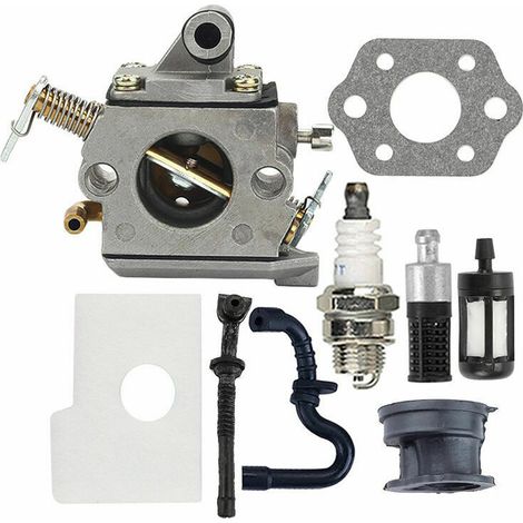 Vergaser-Reparatursatz C1Q-S57B für Stihl MS180 / MS170 / MS 170C / MS 180C / 017/018 Kettensägen. Ersatz-Zündkerzendichtung für Luftfilter C1Q-S57A 1130120 0603 (1/5)