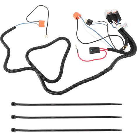 Jeffergarden Kit de cblage de relais de phare, 2 pièces, Port de lumières, Booster de phare, éclaircissant de lumière foncée, 12V 40A 55W-DOU