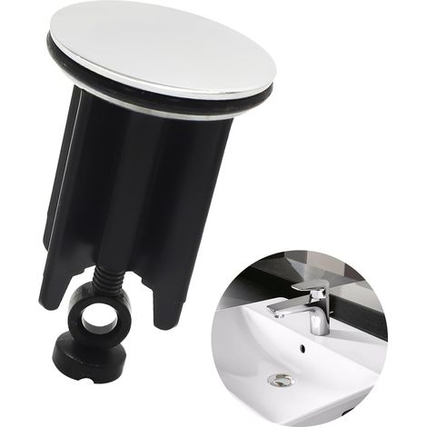 1 Pièces Bouchons de vidange,Bouchon Lavabo Universel,40mm,Bouchon de Lavabo Réglable,pour éviers de Cuisine et de Salle de Bains,Constitué de Laiton,avec Joint Caoutchouc