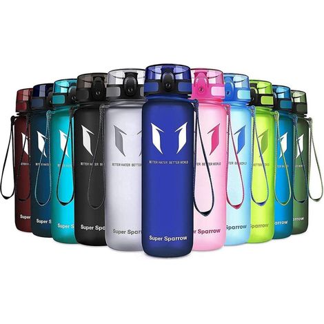 Trinkflasche Tritan BPAfrei Sportflasche Outdoor 750 ml Methylblau (1/5)