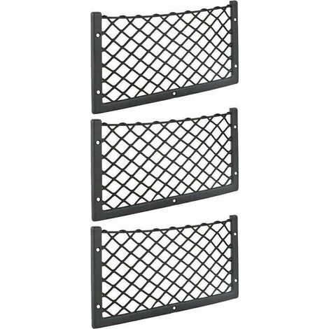 - Lot de 3 filets de rangement pour re - 36 x 18 cm - Haute élasticité, filet de rangement pour bagages, magazines - T4 T5 T6 - Pour van, caravane, camping-car, camion (1/3)