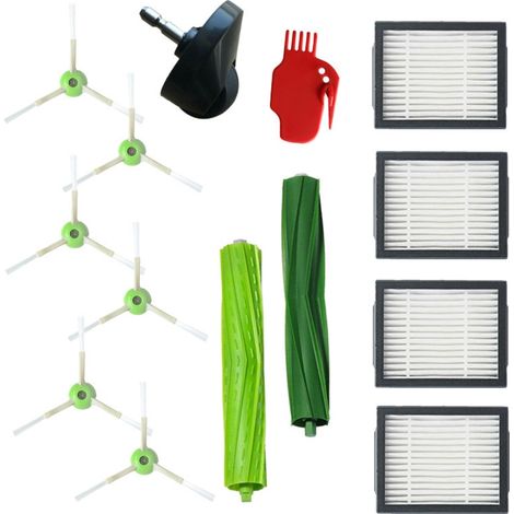 13 en 1 Accessoires (Brosse Principale, Brosse Latérale, Filtre) pour Robot Balayeur iRobot Roomba E5/E6/i7/i7+ (1/5)