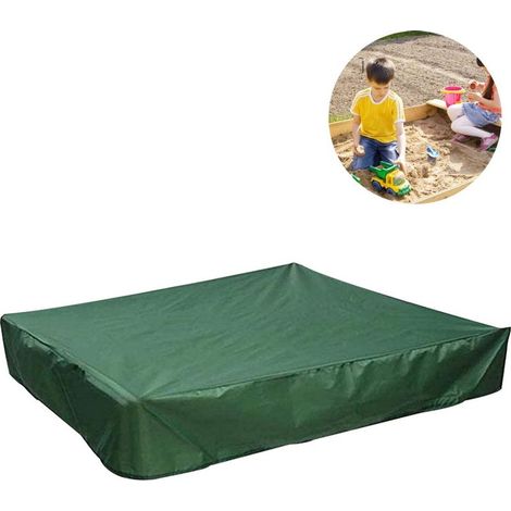 Staubdichte Sandkastenabdeckung mit Kordelzug, wasserdichte Sandkastenabdeckung, Schutzhülle für Sandkasten (1/5)