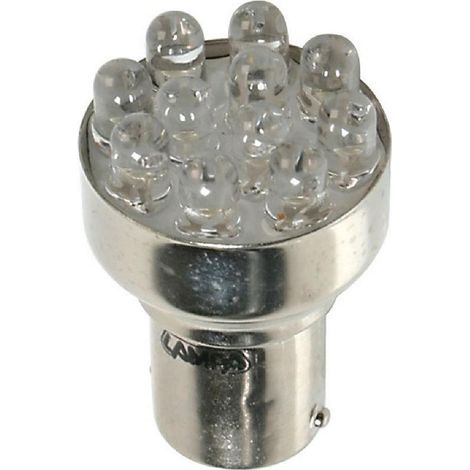 Ampoule 11 leds P21W BA15s blanche 12V
