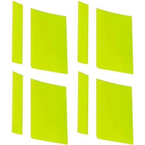 Lot de 4 autocollants réfléchissants résistants aux hautes températures pour jantes de voiture, multicolores. (1/4)