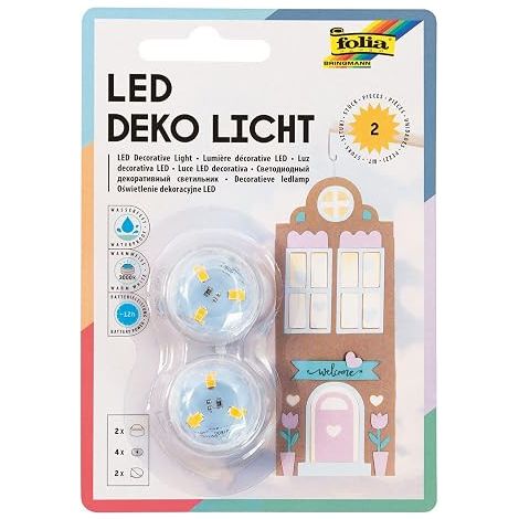 FOLIA 982 DÉCORATION LED LUMIÈRE, LOT DE 2
