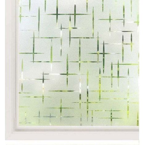 Film Adhésif Fenêtre Auto-collant Étoile 45x200cm, Décoration Murale Verre (1/4)
