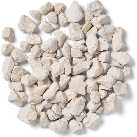 Cotswold Stone Bulk Bag 850 kg Chippings - 14-26 mm Cream Coloured Limestone - L100 x W100 x H80 cm
