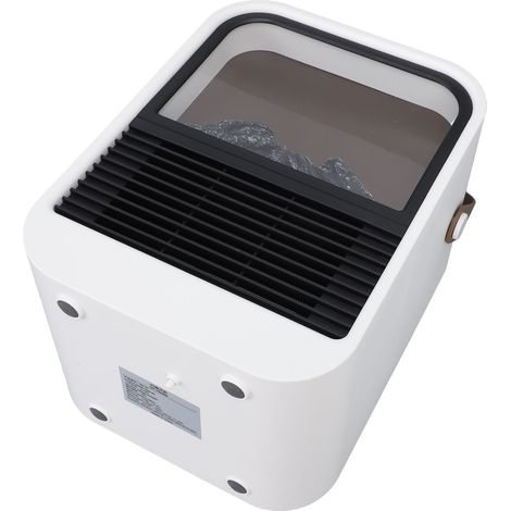 Cheminée électrique avec effet flamme, 1000 W, protection contre la surchauffe, silencieuse, chauffage d'appoint pour chambre, prise européenne, 220 V (1/5)