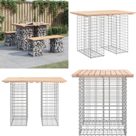 Banc de jardin design de gabion 100x70x72 cm bois massif de pin - Banc De Jardin - Mobilier De Jardin - Banc Extérieur - Meubles De Jardin - Chaise De Jardin - Home & Living (1/5)