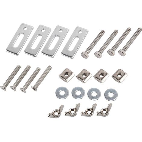 Lot de 4 pinces de fixation pour rail en T, kit de mini pinces de fixation pour rail en T 3018-PRO-- (1/5)