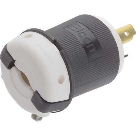 Fiche secteur Mâle Etats-Unis, 125 V c.a. 30A, Montage sur câble, 2P+E ( Prix pour 1 ) (1/2)