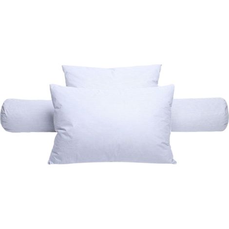 Dodo – Lot de 2 oreillers plumes 60 x 60 cm – Confort ferme – Enveloppe 70% coton 30% polyester – Garnissage plumettes stérilisées